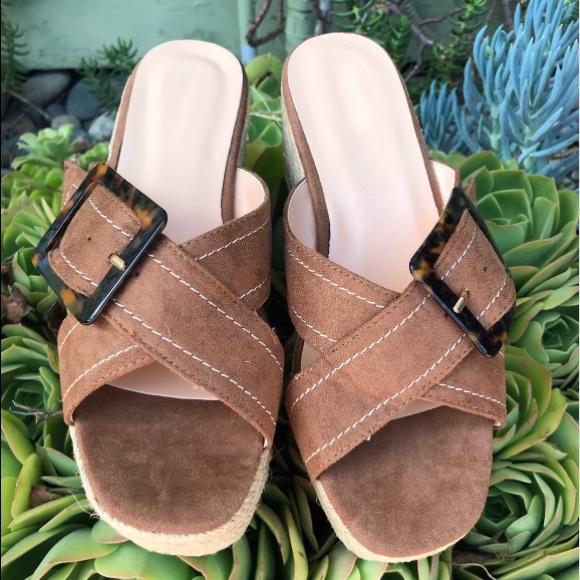 Retro tan espadrille sandal 6.5 & 7 available - Picture 2 of 7